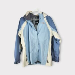 The North Face Girls Blue & Cream Hyvent Jacket